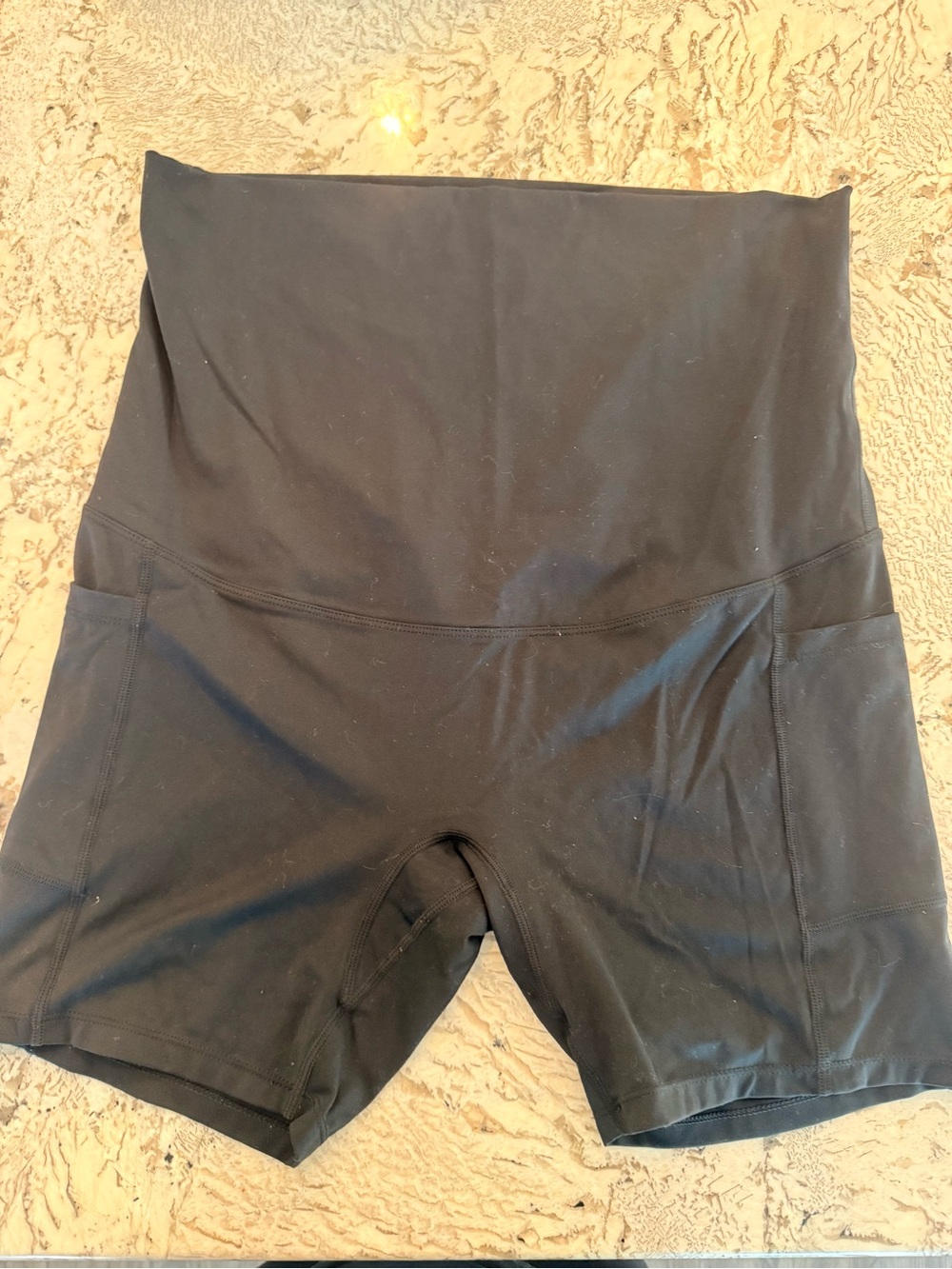 POSHDIVAH Women's Maternity Yoga Shorts